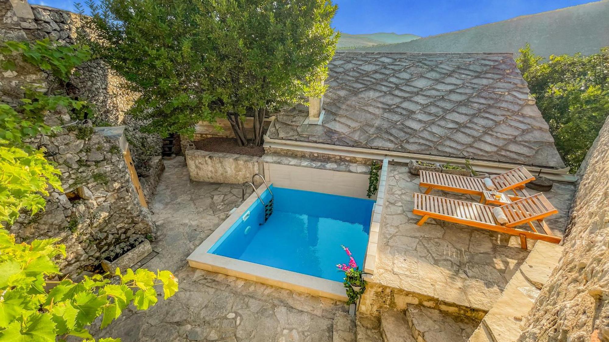 Villa Historic Pocitelj With Pool And Incredible Views On The River And Landmarks Buitenkant foto