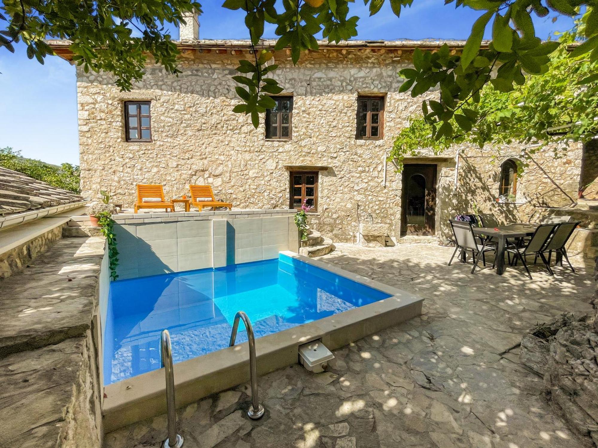 Villa Historic Pocitelj With Pool And Incredible Views On The River And Landmarks Buitenkant foto